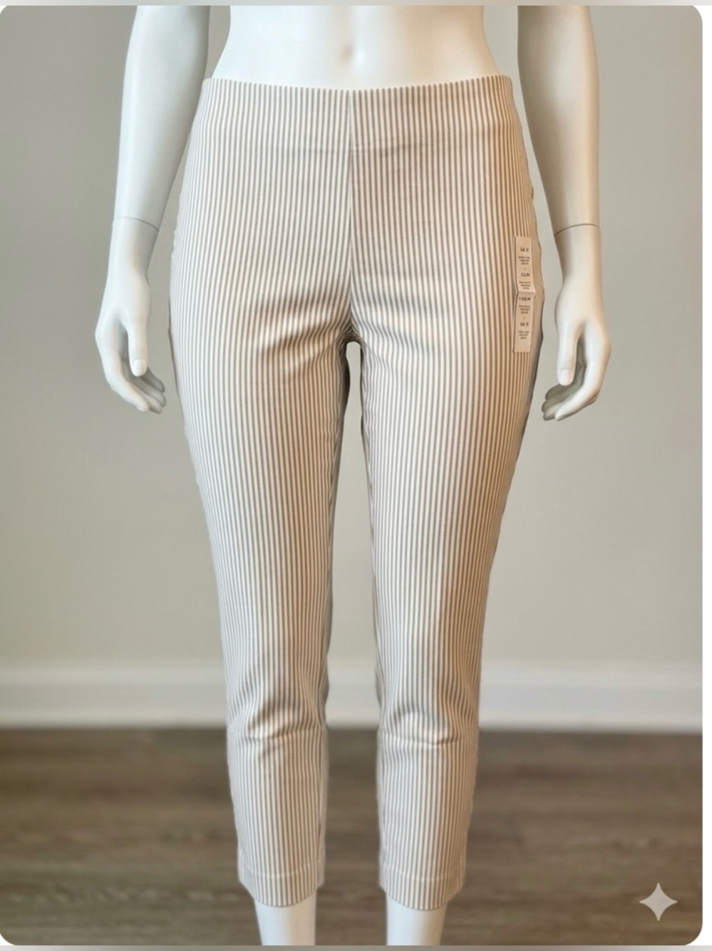 A New Day Women’s Striped High-Rise Slim Fit Ankle Pants Size 12